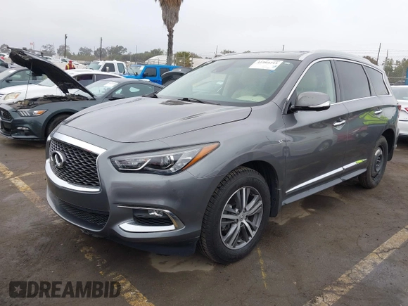 2019 Infiniti QX60 Luxe with VIN 5N1DL0MN9KC569666, listed as a IAAI auction lot 41904215 with 44,410 mi miles and . Bid and sale history available at DreamBid. Image 17.