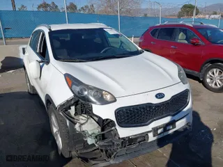 2017 Kia Sportage LX with VIN KNDPM3AC5H7262807, listed as a IAAI auction lot 41636243 with 54,478 mi miles. Bid and sale history available at carsss.com. Image 1.