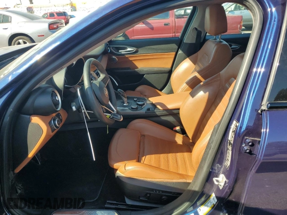 2019 Alfa Romeo Giulia Ti Sport with VIN ZARFANBN8K7612203, listed as a Copart auction lot 72585364 with 59,809 mi miles and Salvage Title. Bid and sale history available at carsss.com. Image 7.