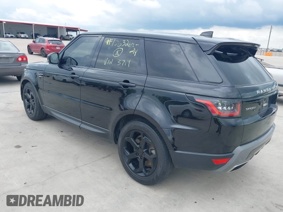 2020 Land Rover Range Rover Sport SE with VIN SALWG2SU1LA723719, listed as a IAAI auction lot 40249992 with 66,262 mi miles. Bid and sale history available at carsss.com. Image 3.