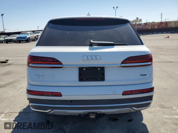 2021 Audi Q7 Premium Plus with VIN WA1LXAF7XMD016671, listed as a Copart auction lot 50274315 with 73,240 mi miles and Salvage title. Bid and sale history available at DreamBid. Image 6.