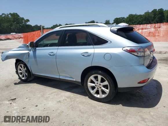 2011 Lexus RX 350 with VIN 2T2ZK1BA9BC056651, listed as a Copart auction lot 57199025 with 104,949 mi miles and Salvage title. Bid and sale history available at DreamBid. Image 2.