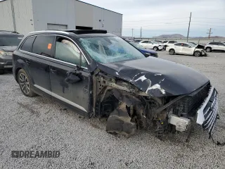 2017 Audi Q7 Premium Plus with VIN WA1LAAF76HD016853, listed as a Copart auction lot 87131584 with 0 mi miles and Salvage Title. Bid and sale history available at carsss.com. Image 4.