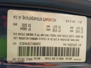 2007 Chrysler 300 with VIN 2C3KA43R57H884972, listed as a IAAI auction lot 41245223 with 67,386 mi miles. Bid and sale history available at carsss.com. Image 9.