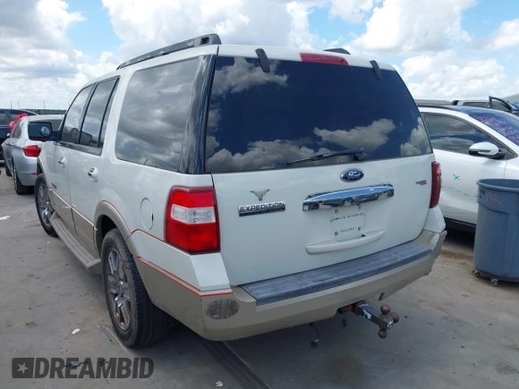 2008 Ford Expedition Eddie Bauer with VIN 1FMFU17578LA77086, listed as a IAAI auction lot 42541488 with 206,013 mi miles and . Bid and sale history available at DreamBid. Image 3.