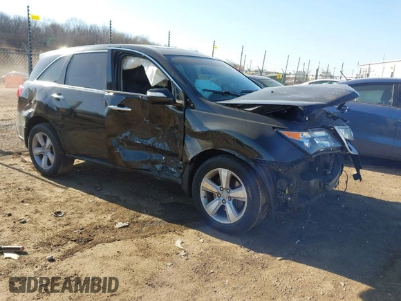 2011 Acura MDX with VIN 2HNYD2H2XBH525102, listed as a IAAI auction lot 41791472 with 165,355 mi miles. Bid and sale history available at carsss.com. Image 1.