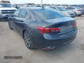 2015 Acura TLX V6 Tech with VIN 19UUB3F54FA000636, listed as a IAAI auction lot 41465496 with 139,263 mi miles. Bid and sale history available at carsss.com. Image 3.