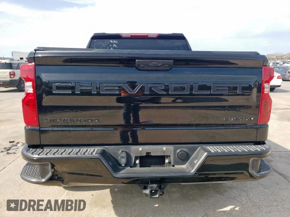 2024 Chevrolet Silverado 1500 Custom with VIN 3GCPABEK0RG245584, listed as a Copart auction lot 50540105 with 43,937 mi miles and Salvage Title. Bid and sale history available at DreamBid. Image 6.