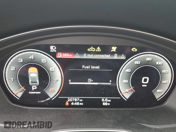 2023 Audi Q5 S line Premium Plus with VIN WA1EAAFY8P2006692, listed as a Copart auction lot 60846465 with 20,787 mi miles and Salvage title. Bid and sale history available at DreamBid. Image 9.