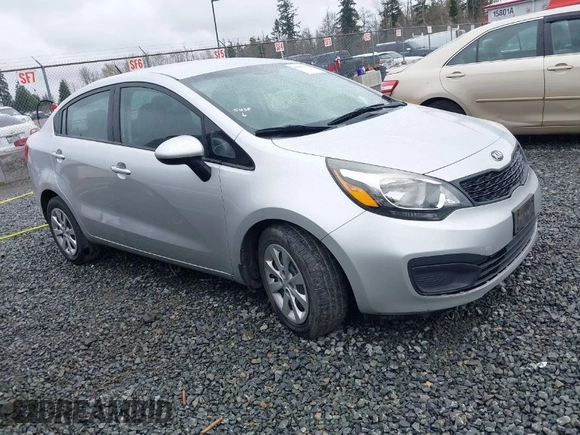 2014 Kia Rio LX with VIN KNADM4A31E6327403, listed as a IAAI auction lot 41915952 with 127,167 mi miles. Bid and sale history available at carsss.com. Image 1.