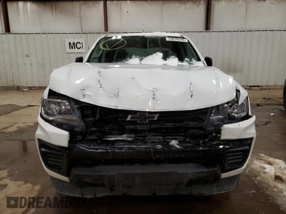 2022 Chevrolet Colorado 2WD Work Truck with VIN 1GCGSBEN8N1316515, listed as a Copart auction lot 75870244 with 31,751 mi miles and Salvage title. Bid and sale history available at DreamBid. Image 5.