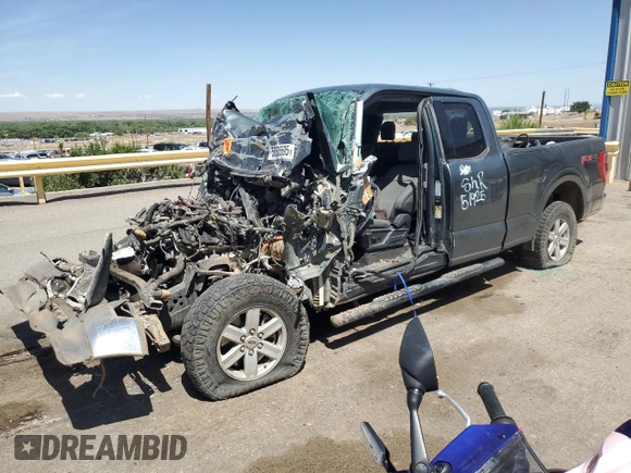 2021 Ford F-150 XL with VIN 1FTFX1E56MKE66445, listed as a Copart auction lot 58535595 with Not provided miles and Salvage title. Bid and sale history available at DreamBid. Image 1.