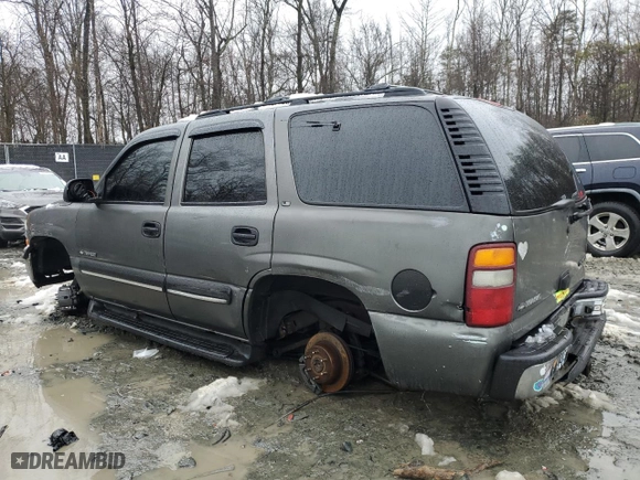2001 Chevrolet Tahoe LT with VIN 1GNEK13T91J137212, listed as a Copart auction lot 44320315 with 0 mi miles and Salvage Title. Bid and sale history available at carsss.com. Image 2.