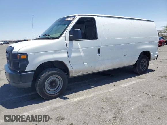 2008 Ford Econoline Cargo Commercial with VIN 1FTNE14W08DA10432, listed as a Copart auction lot 58215805 with 314,145 mi miles and Salvage title. Bid and sale history available at DreamBid. Image 1.
