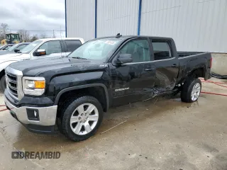 2015 GMC Sierra 1500 SLE z VIN 3GTU2UEC0FG474668, wystawiony jako Copart lot #49834955 z przebiegiem 107 272 mil mil oraz Szkoda całkowita • Salvage title. Historia ofert i sprzedaży dostępna na DreamBid. Obrazek 1.