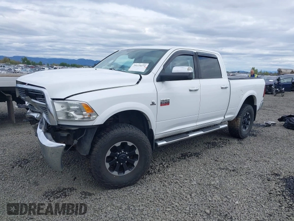 2012 Ram 2500 Big Horn with VIN 3C6UD5DL8CG119834, listed as a IAAI auction lot 39124274 with 197,596 mi miles. Bid and sale history available at carsss.com. Image 2.