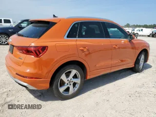 2021 Audi Q3 Premium with VIN WA1AUCF36M1060404, listed as a Copart auction lot 56501285 with 66,594 mi miles and Salvage title. Bid and sale history available at DreamBid. Image 3.