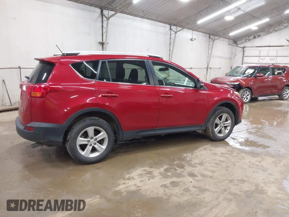 2013 Toyota RAV4 XLE with VIN JTMRFREV1DD023137, listed as a IAAI auction lot 42548440 with 118,067 mi miles and . Bid and sale history available at DreamBid. Image 4.
