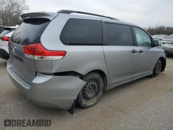 2011 Toyota Sienna with VIN 5TDZK3DC4BS159062, listed as a Copart auction lot 50988035 with 0 mi miles and Clean Title. Bid and sale history available at carsss.com. Image 3.