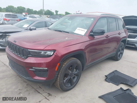2023 Jeep Grand Cherokee Limited with VIN 1C4RJHBG6PC519916, listed as a IAAI auction lot 41876054 with 47,104 mi miles. Bid and sale history available at carsss.com. Image 18.