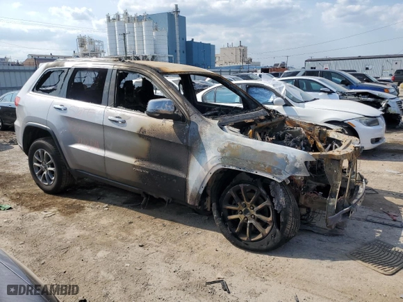2016 Jeep Grand Cherokee Limited 75th Anniversary with VIN 1C4RJFBG9GC367263, listed as a Copart auction lot 63437954 with 0 mi miles and Salvage Title. Bid and sale history available at carsss.com. Image 4.