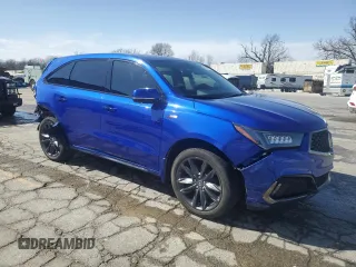 2020 Acura MDX Technology with VIN 5J8YD4H08LL021282, listed as a Copart auction lot 49643005 with 114,218 mi miles and Salvage title. Bid and sale history available at DreamBid. Image 4.