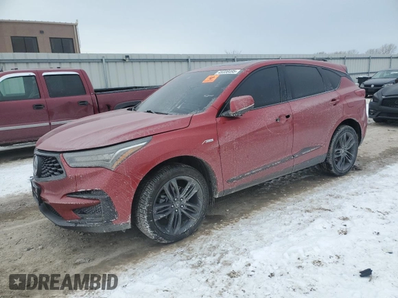 2021 Acura RDX w/A-Spec Package with VIN 5J8TC2H67ML001418, listed as a Copart auction lot 45338495 with Not Provided miles and Salvage Title. Bid and sale history available at carsss.com. Image 1.
