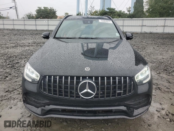 2021 Mercedes-Benz GLC with VIN W1N0G6EB6MF990348, listed as a Copart auction lot 73363074 with 32,084 mi miles and Salvage Title. Bid and sale history available at carsss.com. Image 5.