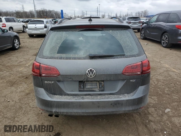 2015 Volkswagen Golf SportWagen TDI SE with VIN 3VWFA7AU7FM510477, listed as a Copart auction lot 53312575 with 142,702 mi miles and Clean Title. Bid and sale history available at carsss.com. Image 6.