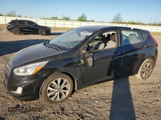 2017 Hyundai Accent Sport with VIN KMHCU5AE3HU366057, listed as a Copart auction lot 49885725 with 100,996 mi miles and Salvage Title. Bid and sale history available at carsss.com. Image 1.