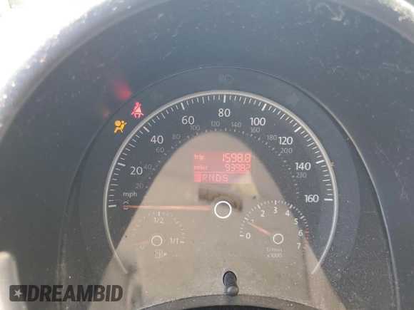 2008 Volkswagen Beetle S with VIN 3VWPW31C58M502208, listed as a Copart auction lot 61663455 with 93,982 mi miles and Salvage title. Bid and sale history available at DreamBid. Image 9.