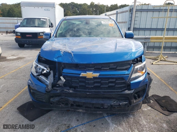 2021 Chevrolet Colorado 4WD Work Truck with VIN 1GCGTBEN4M1186566, listed as a Copart auction lot 75262794 with 94,819 mi miles and Salvage Title. Bid and sale history available at carsss.com. Image 5.