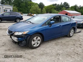 2014 Honda Civic LX z VIN 2HGFB2F56EH511848, wystawiony jako Copart lot #58473465 z przebiegiem 128 988 mil mil oraz Czysty tytuł • Clean title. Historia ofert i sprzedaży dostępna na DreamBid. Obrazek 1.