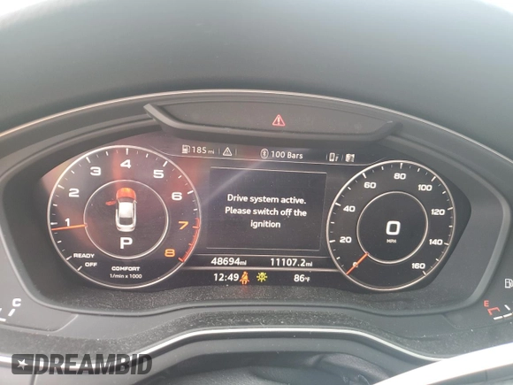 2019 Audi A5 Sportback Premium Plus with VIN WAUENCF59KA070019, listed as a Copart auction lot 65652683 with 48,694 mi miles. Bid and sale history available at carsss.com. Image 9.