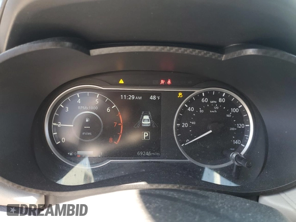 2021 Nissan Versa SV with VIN 3N1CN8EV4ML885851, listed as a Copart auction lot 47114375 with 69,246 mi miles and Non repairable. Bid and sale history available at DreamBid. Image 9.
