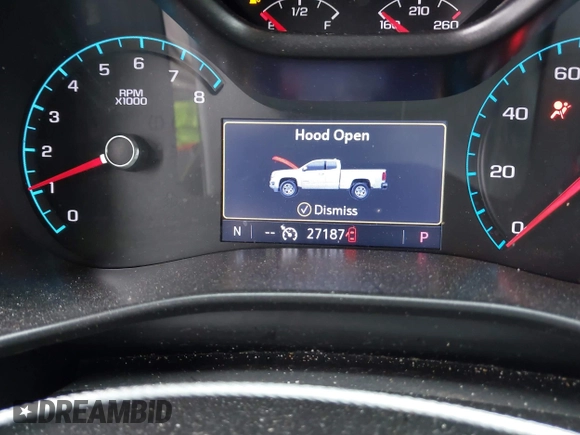 2021 Chevrolet Colorado 4WD Z71 with VIN 1GCGTDEN7M1282445, listed as a IAAI auction lot 41737419 with 27,187 mi miles and . Bid and sale history available at DreamBid. Image 15.