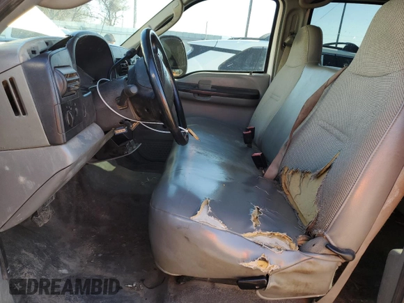 2007 Ford F-250 XL with VIN 1FTSW20P07EA17846, listed as a Copart auction lot 85540304 with 250,253 mi miles and Salvage Title. Bid and sale history available at DreamBid. Image 7.