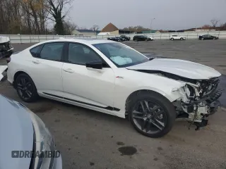 2024 Acura TLX w/A-Spec Package with VIN 19UUB6F50RA001644, listed as a Copart auction lot 81361424 with 0 mi miles and Salvage Title. Bid and sale history available at carsss.com. Image 4.