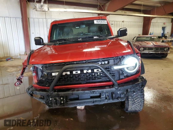 2023 Ford Bronco z VIN 1FMEE5DP1PLB74756, wystawiony jako Copart lot #46458355 z przebiegiem 23 744 mil mil oraz Szkoda całkowita • Salvage title. Historia ofert i sprzedaży dostępna na DreamBid. Obrazek 5.