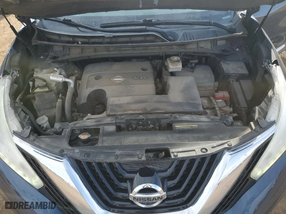 2016 Nissan Murano S with VIN 5N1AZ2MH7GN128864, listed as a Copart auction lot 51154165 with 182,034 mi miles and Salvage Title. Bid and sale history available at carsss.com. Image 12.