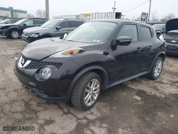 2016 Nissan Juke SL with VIN JN8AF5MV5GT650283, listed as a IAAI auction lot 41492696 with 57,748 mi miles. Bid and sale history available at carsss.com. Image 17.