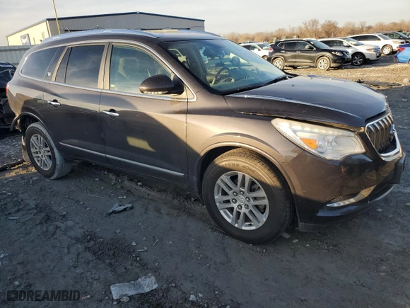 2015 Buick Enclave Convenience with VIN 5GAKRAKD0FJ166432, listed as a Copart auction lot 43814155 with 117,960 mi miles and Salvage Title. Bid and sale history available at carsss.com. Image 4.