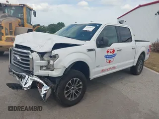 2017 Ford F-150 XL with VIN 1FTEW1EP6HFB40594, listed as a IAAI auction lot 41309921 with 184,454 mi miles. Bid and sale history available at carsss.com. Image 2.