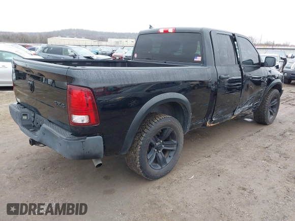 2021 Ram 1500 Classic Warlock with VIN 1C6RR7GG1MS505815, listed as a IAAI auction lot 41498811 with 91,884 mi miles. Bid and sale history available at carsss.com. Image 4.