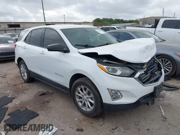2019 Chevrolet Equinox LS with VIN 3GNAXSEV2KS628516, listed as a IAAI auction lot 41941618 with 166,174 mi miles and . Bid and sale history available at DreamBid. Image 1.