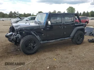 2017 Jeep Wrangler Unlimited Sport with VIN 1C4BJWDG9HL598177, listed as a Copart auction lot 58717455 with 111,249 mi miles and Salvage title. Bid and sale history available at DreamBid. Image 1.