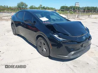 2023 Toyota Prius LE with VIN JTDACAAU9P3007704, listed as a IAAI auction lot 42037372 with 36,276 mi miles. Bid and sale history available at carsss.com. Image 1.