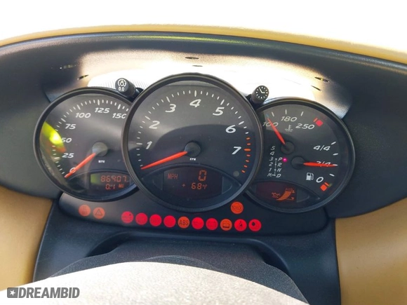 1999 Porsche Boxster with VIN WP0CA2983XU624800, listed as a IAAI auction lot 41897145 with 86,407 mi miles. Bid and sale history available at carsss.com. Image 7.