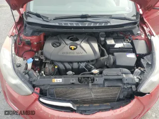 2013 Hyundai Elantra GLS PZEV with VIN KMHDH4AE1DU947697, listed as a Copart auction lot 54414075 with 125,236 mi miles and Clean Title. Bid and sale history available at carsss.com. Image 11.