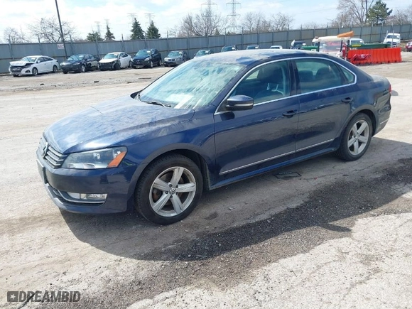 2013 Volkswagen Passat TDI SE w/Sunroof with VIN 1VWBN7A35DC069036, listed as a IAAI auction lot 41877869 with 130,242 mi miles. Bid and sale history available at carsss.com. Image 2.